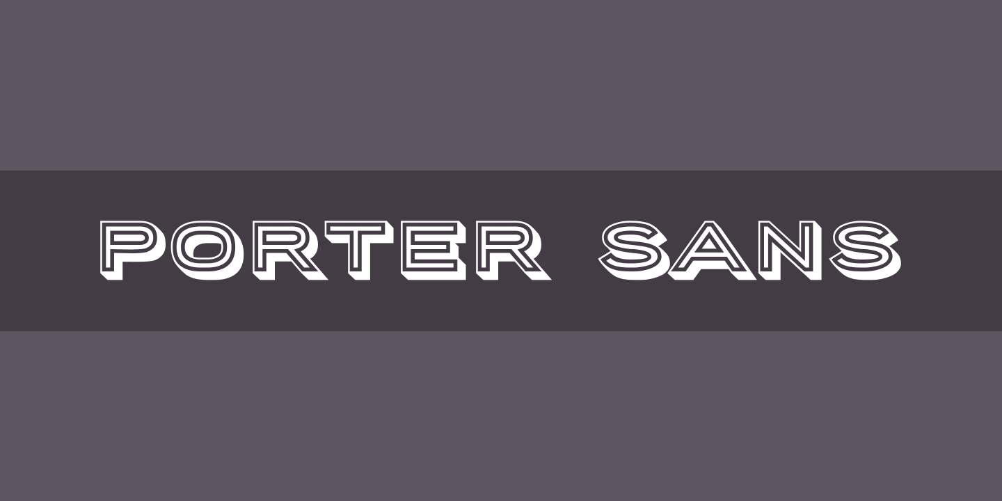 Пример шрифта Porter Sans Block